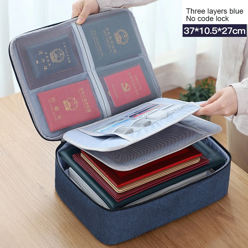Rits Document Opbergtas Grote Kleding Bagage Compressie Lock Hersluitbare Handtas Draagbare Reizen Home Organisatie