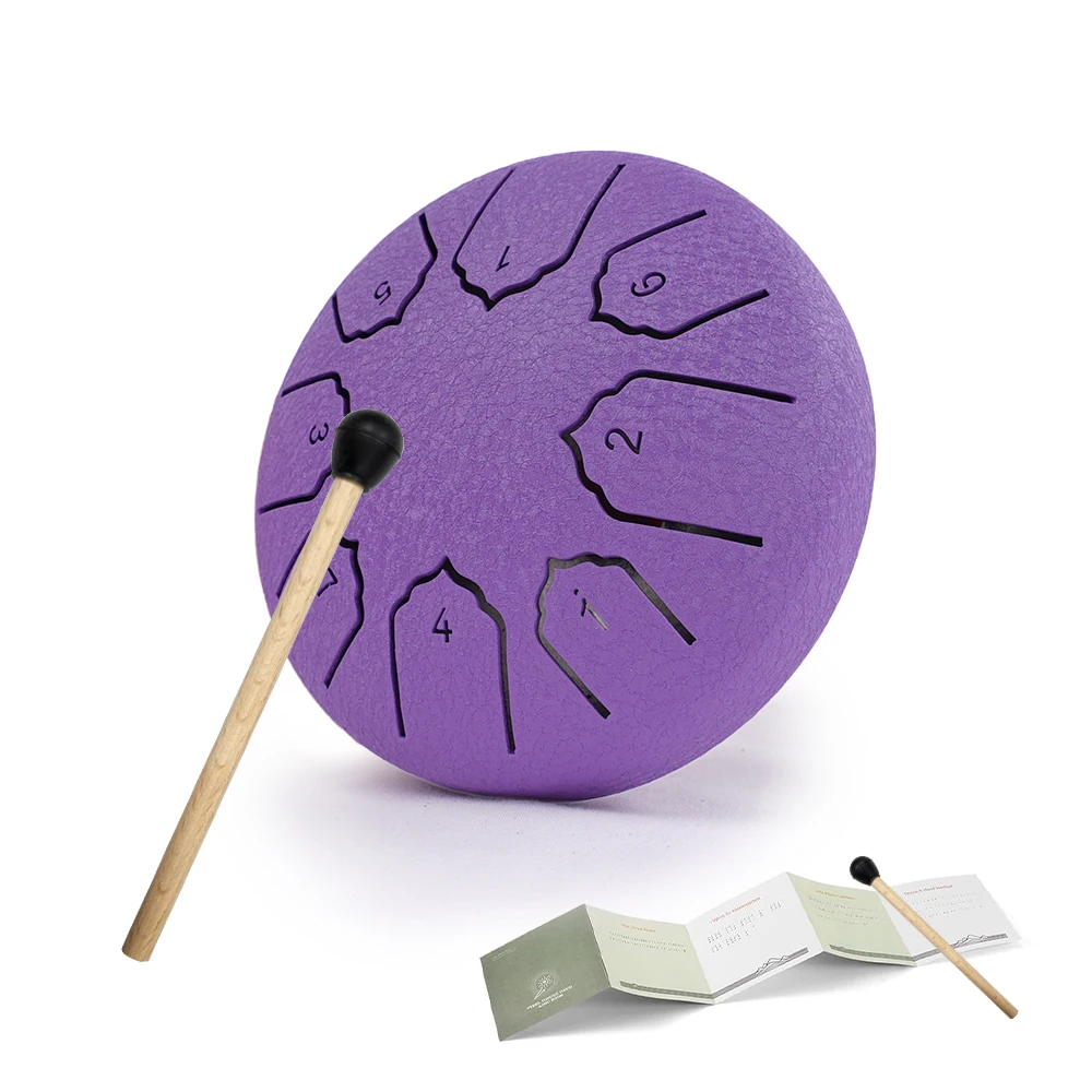 Mini-Zungentrommel aus Stahl, 10,2 cm, 8 Noten, Regentrommel für draußen, Zungentrommel aus Stahl, Regenglockenspiel, Musikinstrumente für Erwachsene und Kinder – Detail 8