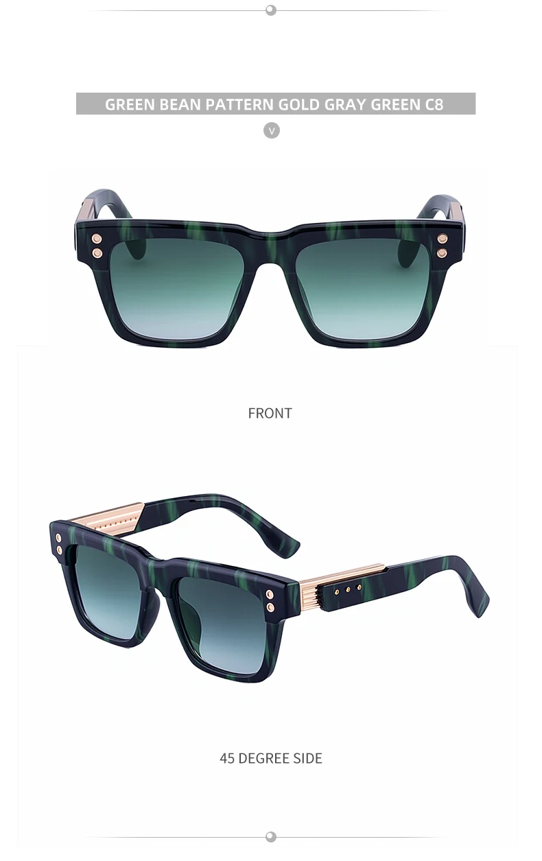 Polarisierte quadratische Steampunk-Sonnenbrille für Herren 2026 – Luxusmarke, Vintage, Oversized, für Outdoor und Autofahren, klassische Herrenbrille – Detail 19