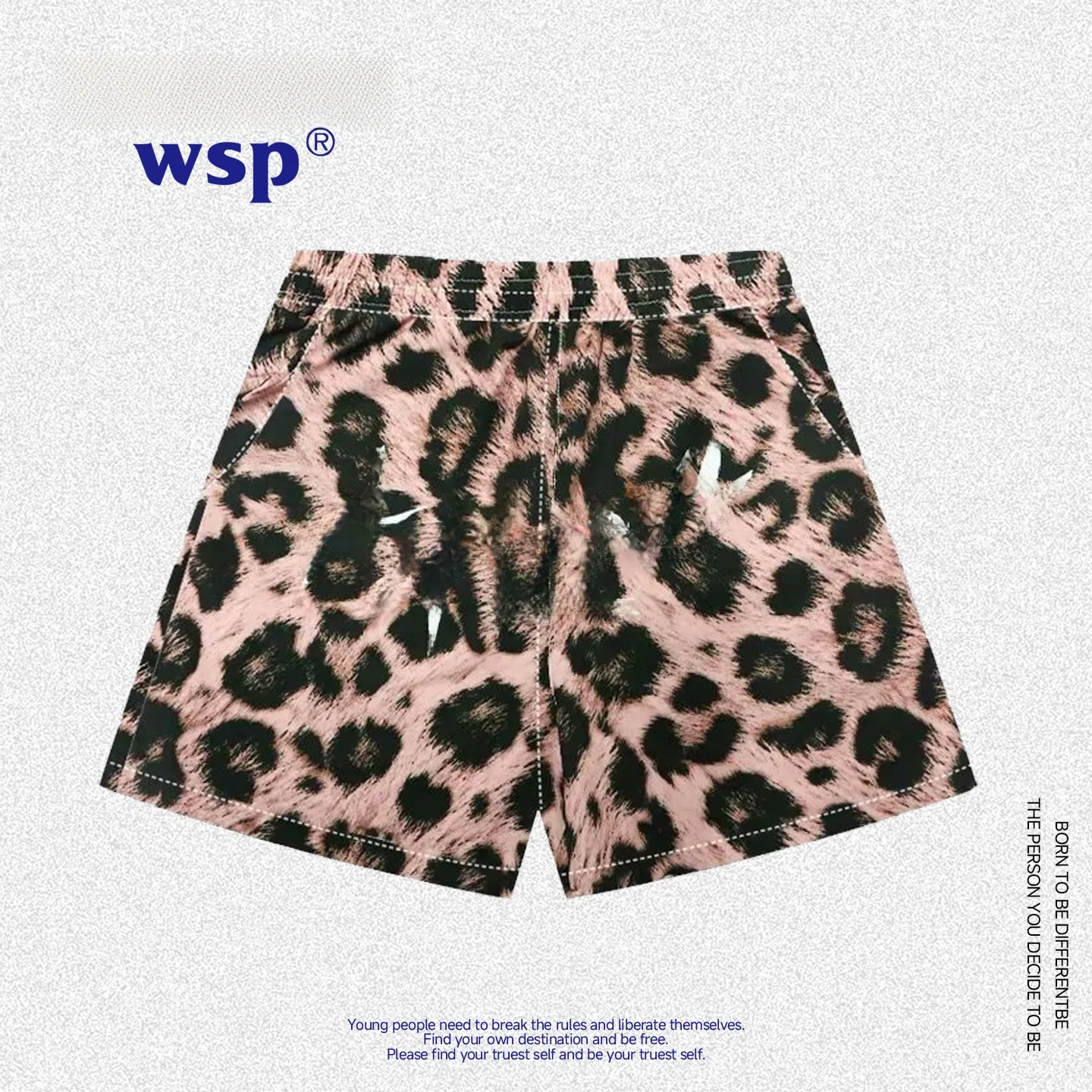 

Wassup American Sle Men's ort Pants Summer 2026 New Qui Dry Sports Casual Breathable Beachwear Leopard Print orts