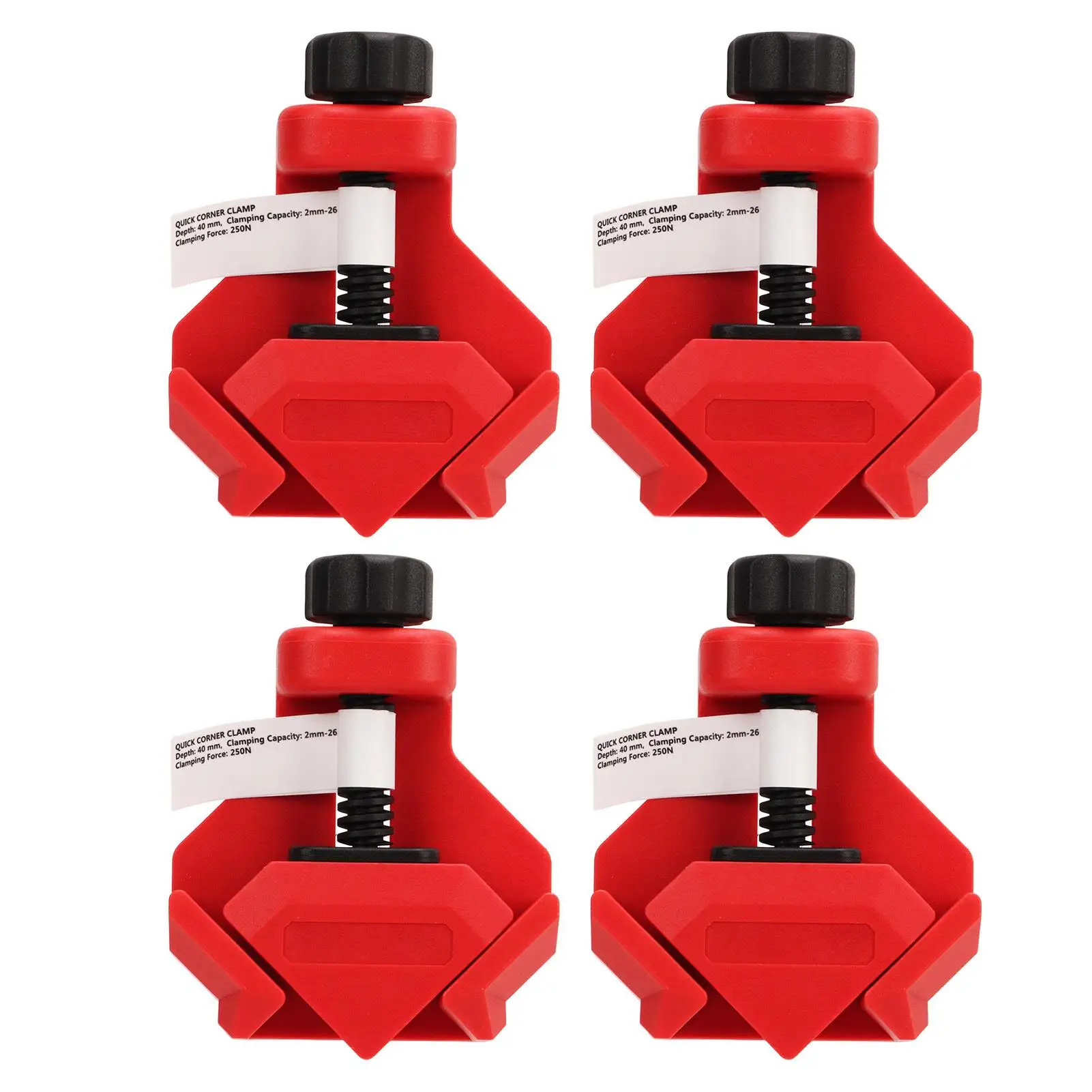 

4PCS Adjustable Woodworking Corner Clamp Right Angle T-Shaped Photo Framing Tool Square Swing Jaw Fixing Device