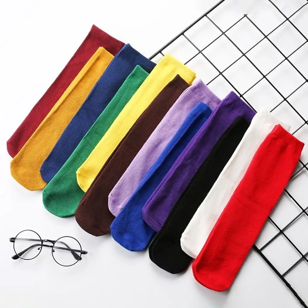 

Leg Warmers Cotton Cotton Stockings Soild Color Soft Long Socks Kid Stockings