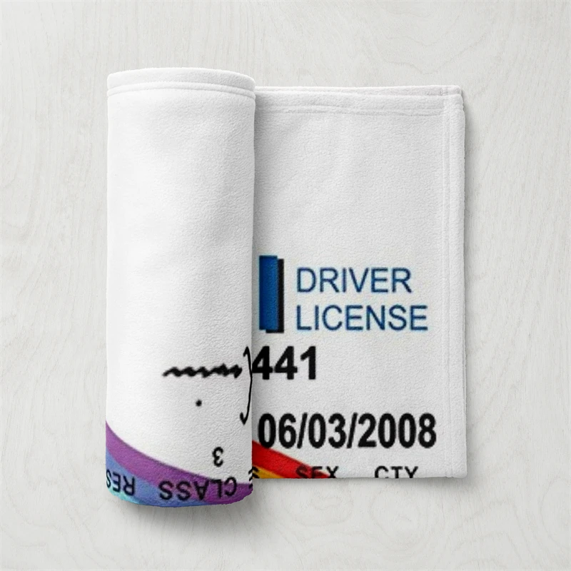 Gaslight Gatekeep Girlboss McLovin Fake ID Driver License Funny Meme Throw Blanket for Women Men Girls Boys Kids Pets Dogs Cats