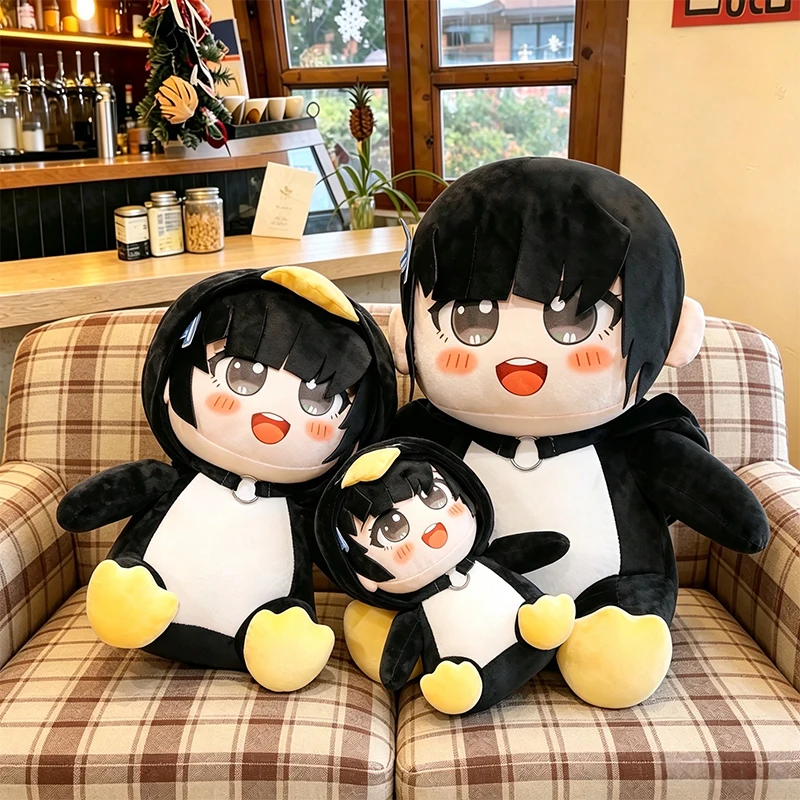 

Large Size 60cm Cute Penguin Outfit Plush Doll Soft Stuffed Cotton Doll Kawaii Anime Character Plushie for Kids Birthday Gift