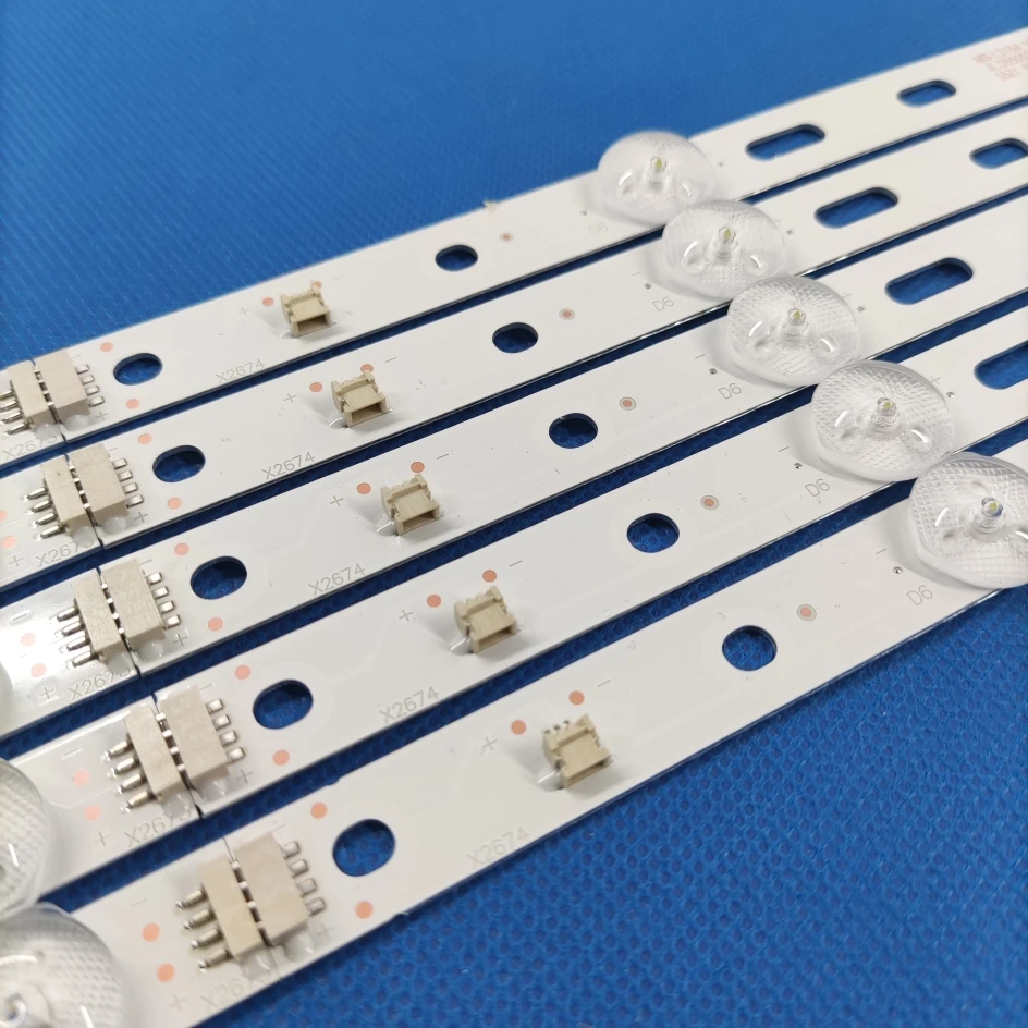 5pcs LED Backlight strip 10 Lamp for MS-L3184 V2 JL.D55052330-006AS-M_V01 55Z1 TD SYSTEM K55DLX9US SKYTECH ST-5540US