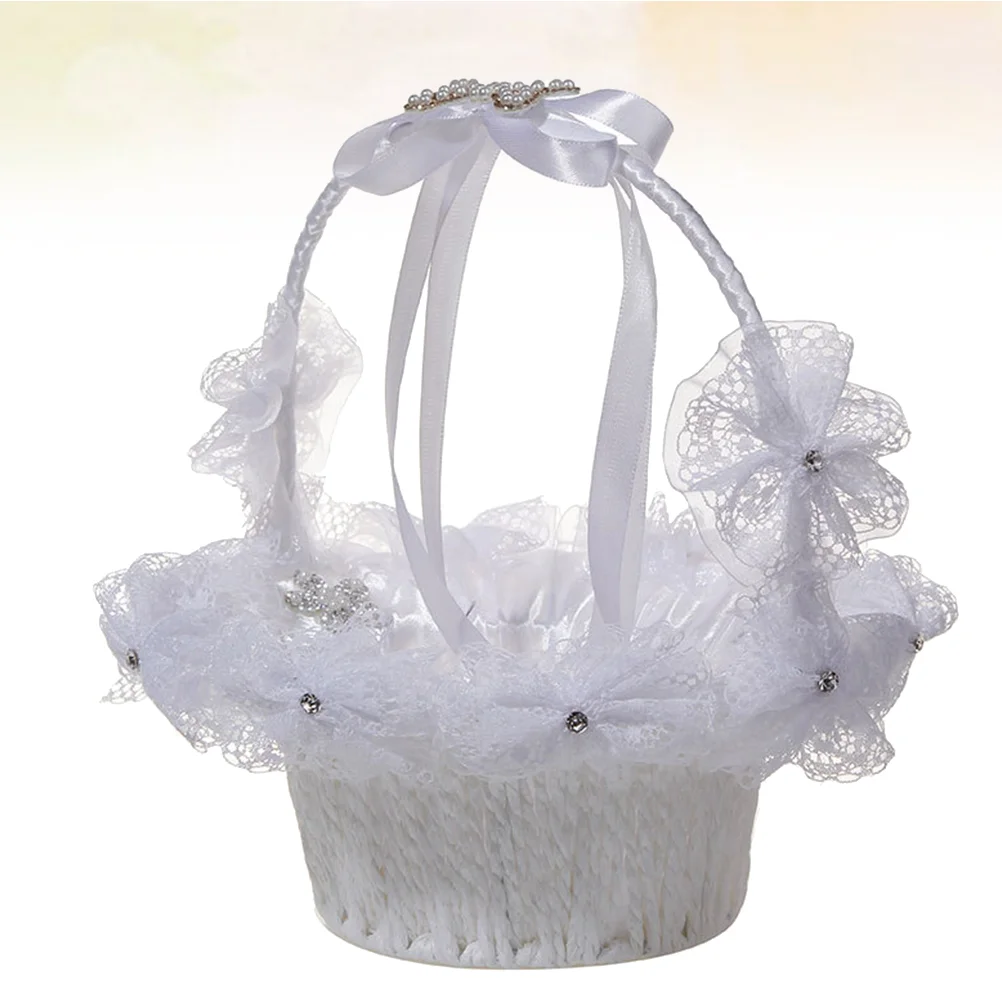 

Wedding Basket Baskert for Girl Flower Baskets Boutique Elegant Party Rose Flowers