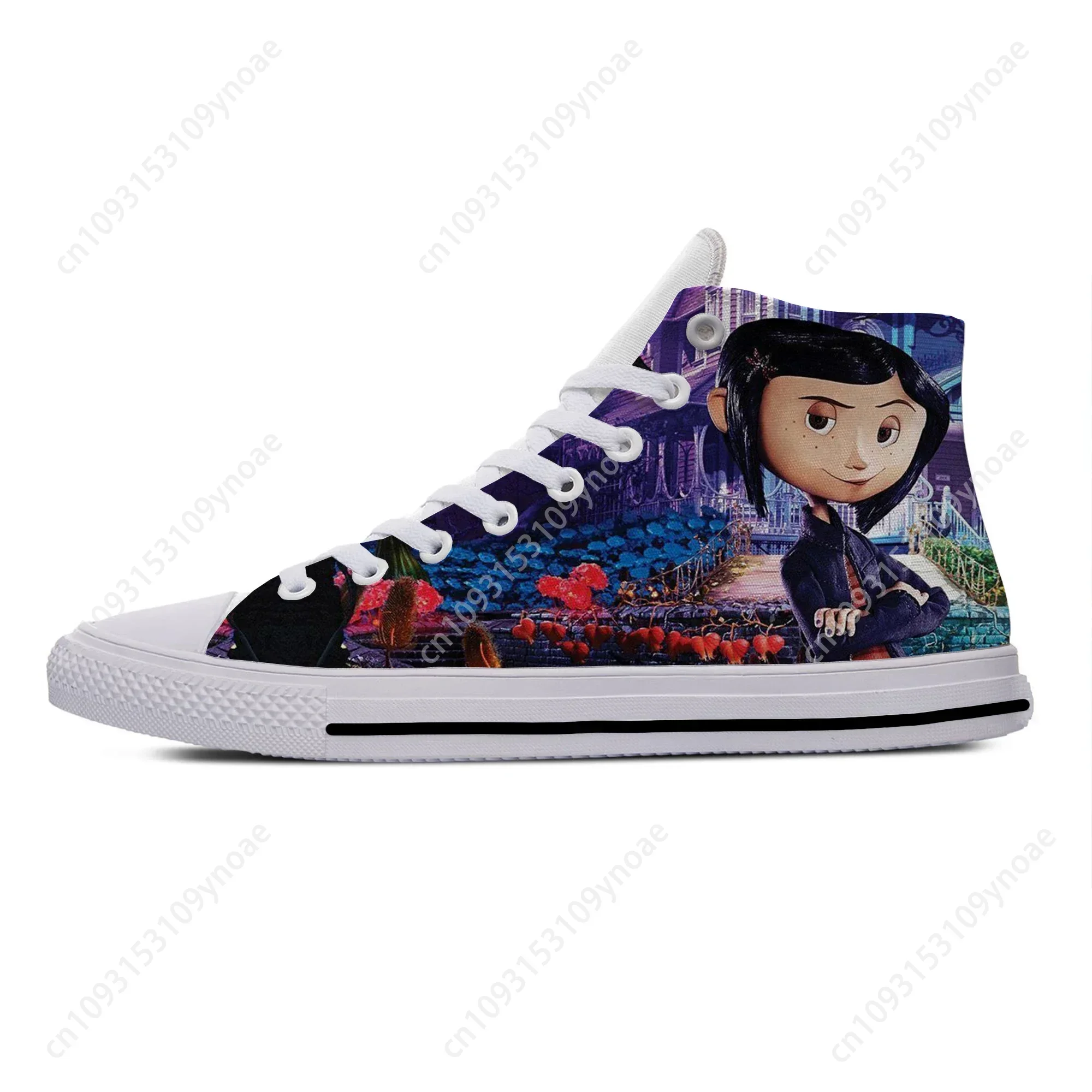 

Hot Coraline Anime Cartoon Manga Movie Horror Casual Shoes High Top Breathable Men Women Sneakers Lightweight Latest Board Shoes