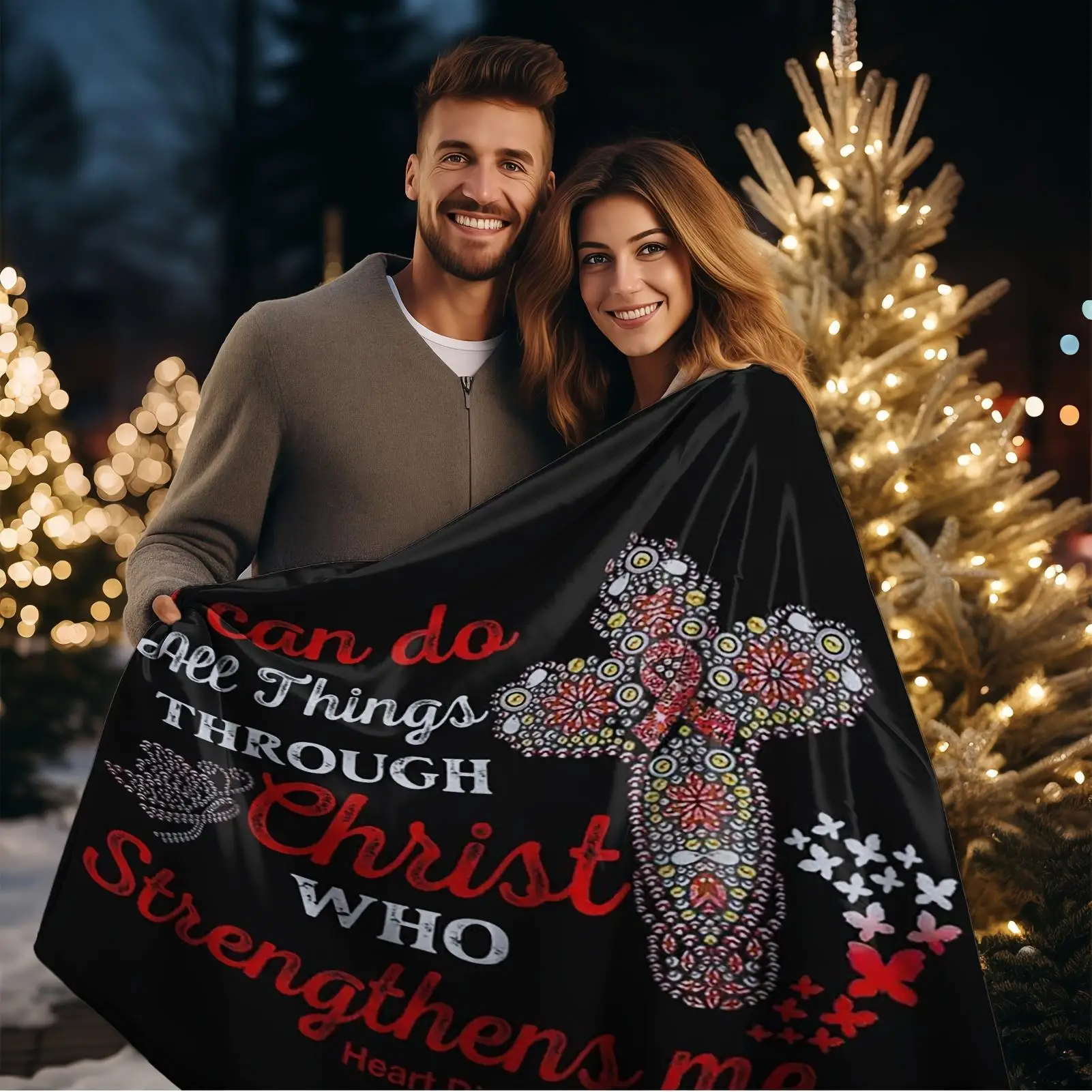 

Christian Verses Blanket Christ Religious Blanket Jesus Scriptures Faith Catholic Inspirational Gifts Winter Warm Soft Blanket