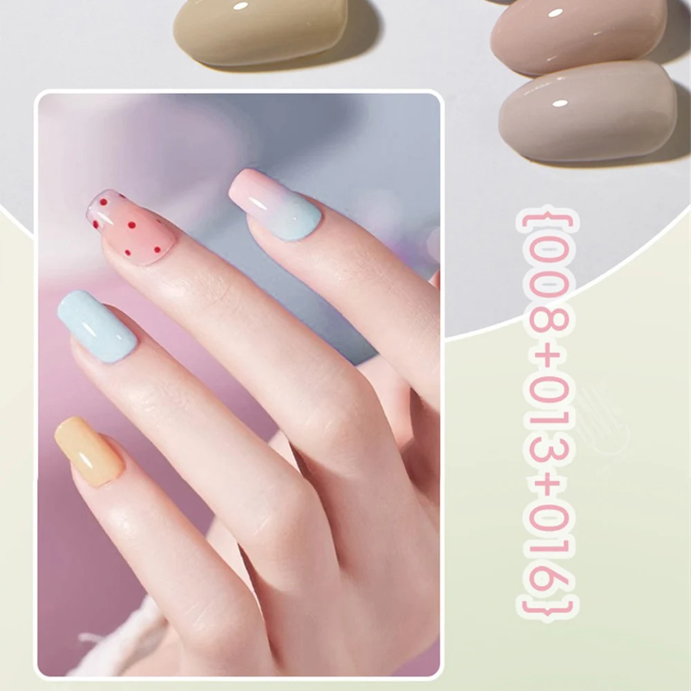 1~4PCS Quick-drying Adhesive Full Color Candy Color Nail Glue Beauty And Health Art Glue Don't Hurt Nails Playful Milk White