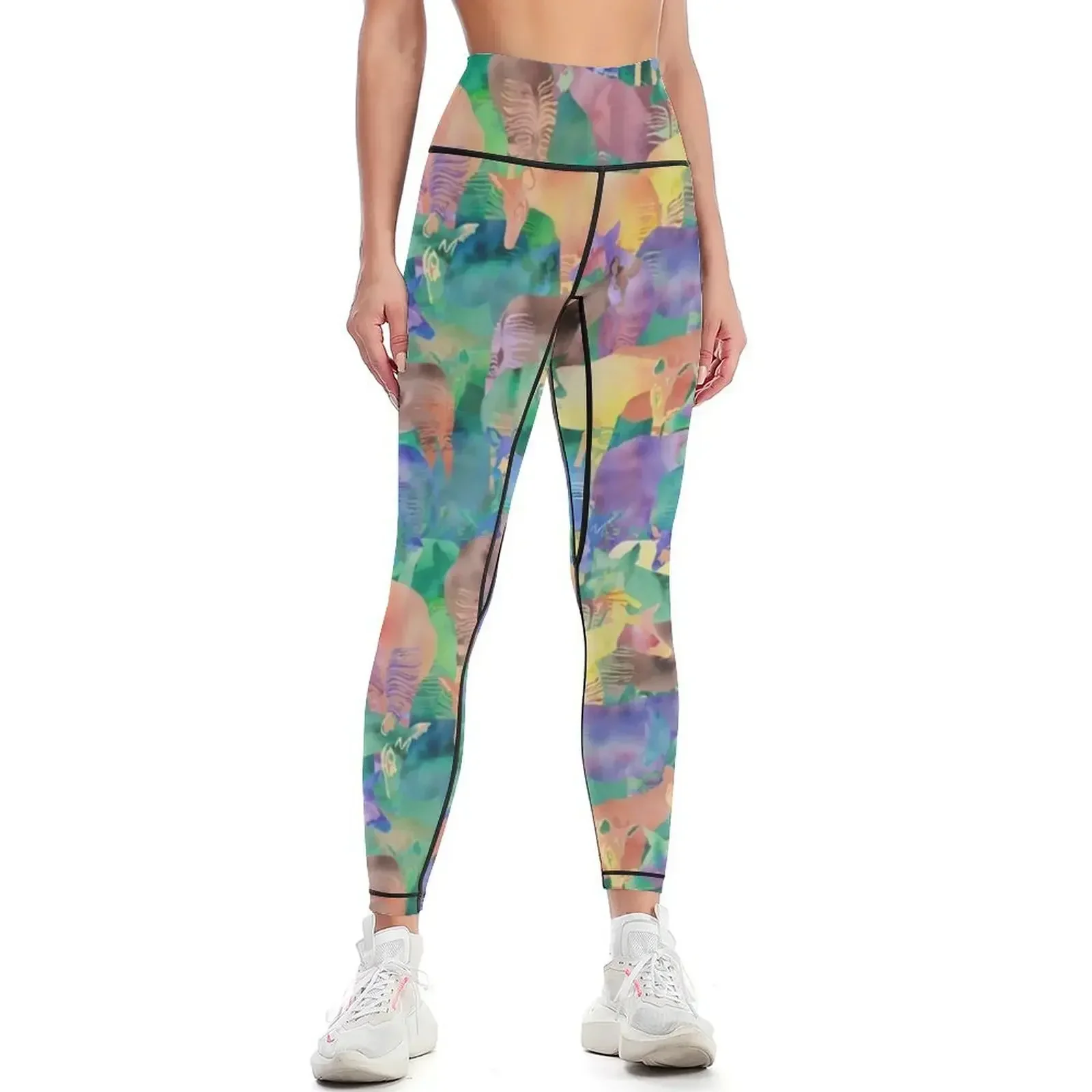 

Oh, my okapi! Leggings Women's sports harem pants Sportswear woman gym flared Womens Leggings