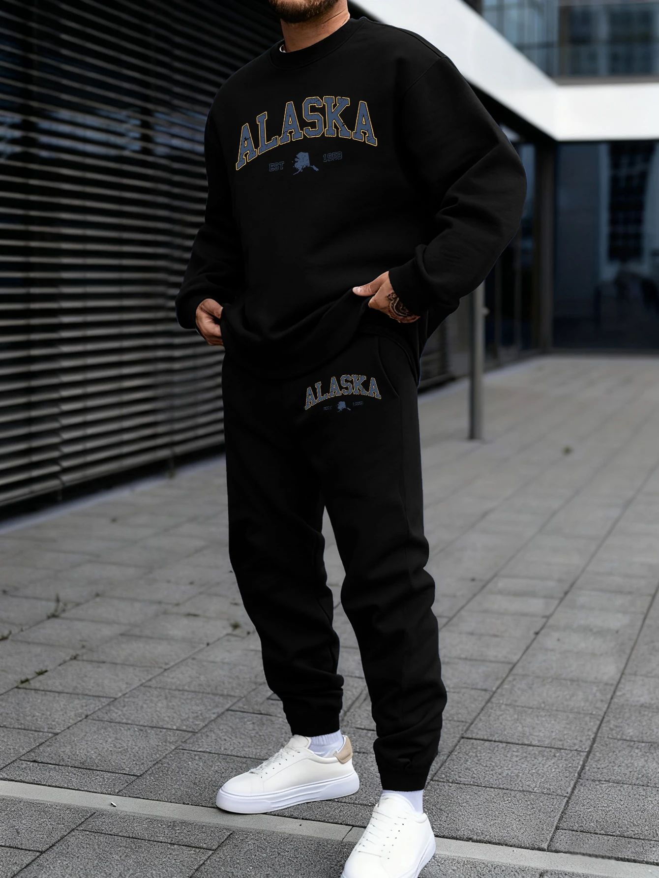 알래스카 아메리카 레터 프린트 패션 풀오버 남성 올매치 - Winter Clothing Alaska 리뷰 및 가격