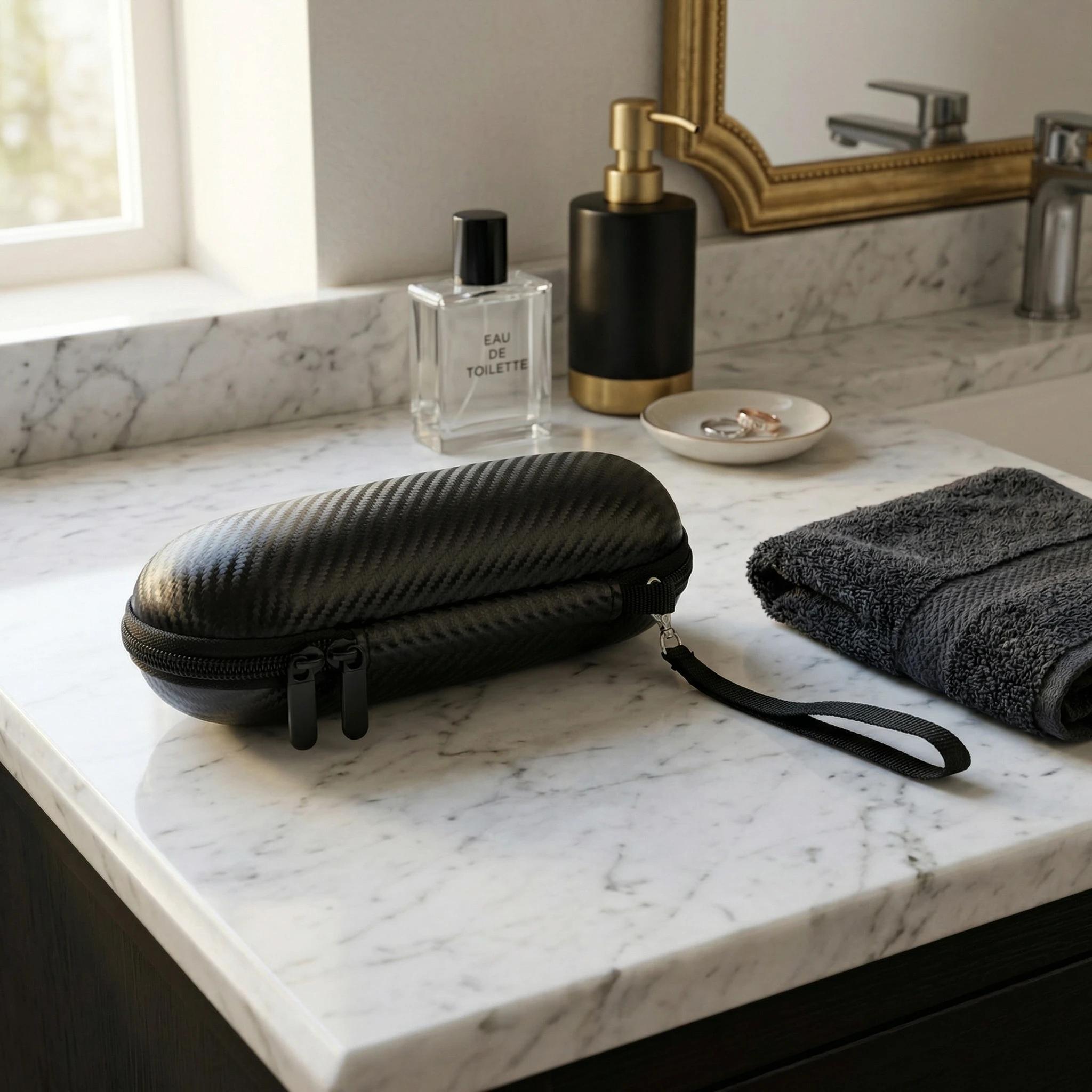 Universal electric toothbrush case, hard-shell travel storage, organization, shockproof, lightweight