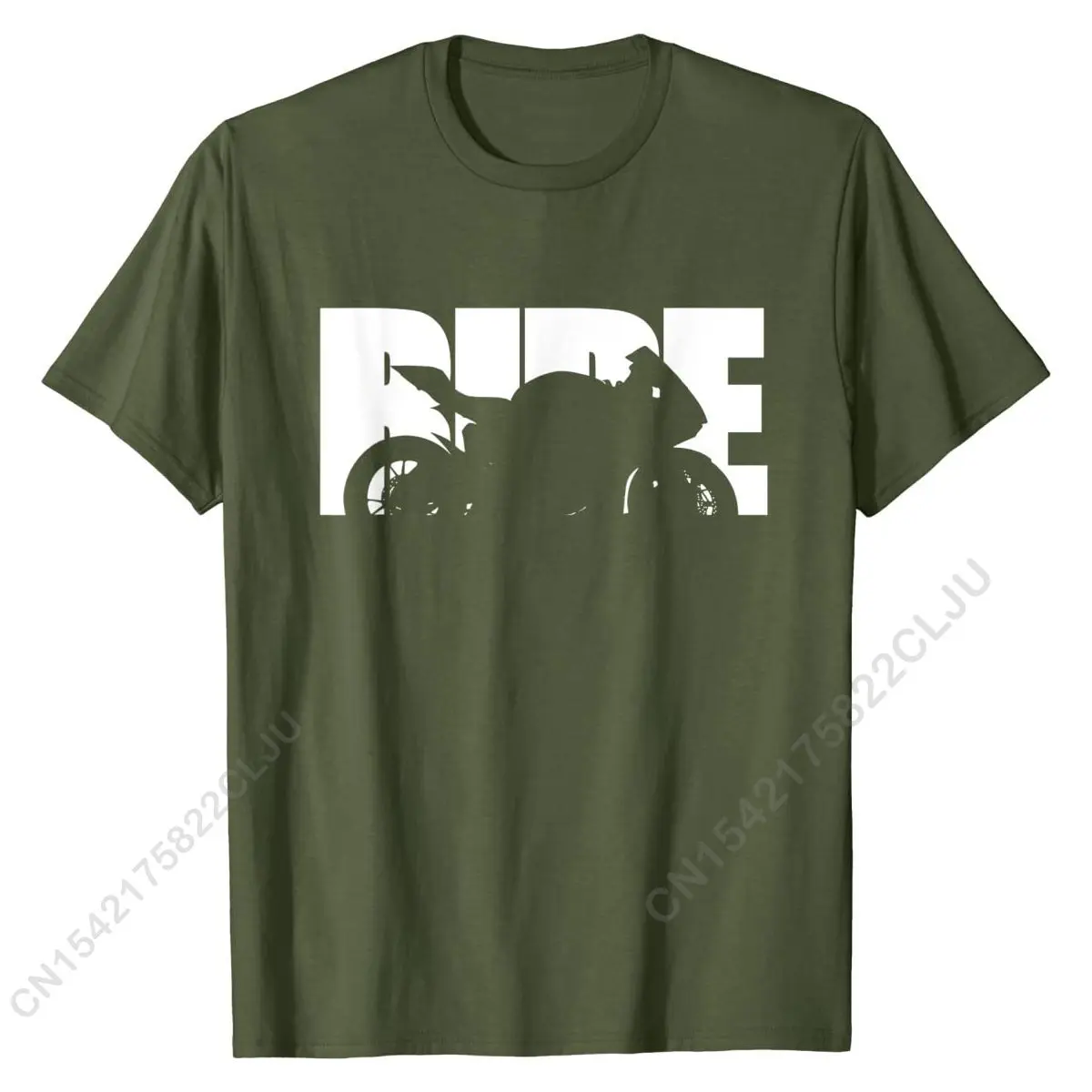 Ride Bike Design Motorcycle Shirt - Biker Life T-Shirt Company Geek Tops & Tees Cotton Top T-shirts For Men Simple Style