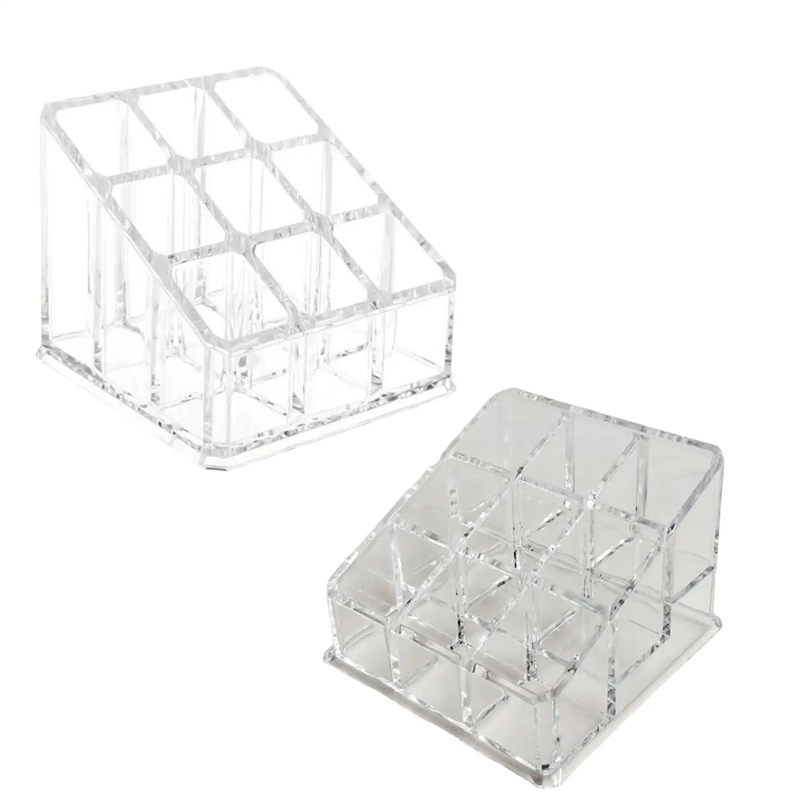 9 Slots Stainless Steel Lipstick Holder Display Case Lip Gloss Holder Organizer for Bottles