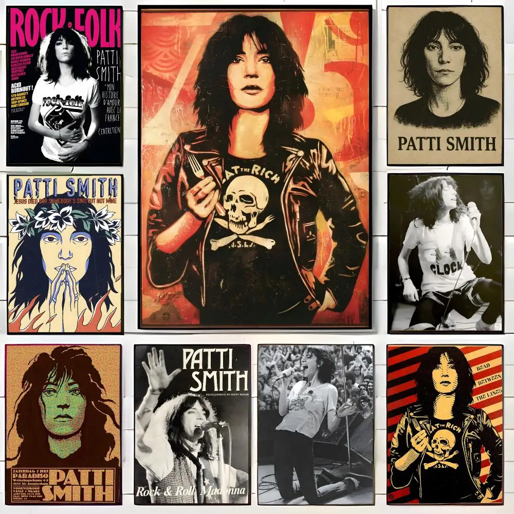 Legendary Singer Patti Smith Poster Wall Art Print Decorative Mural Home Decor Gift Unframed