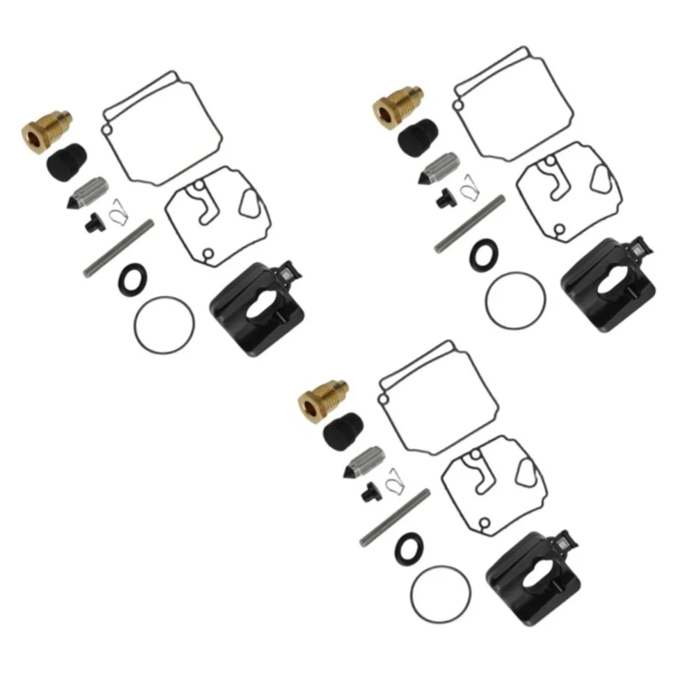 6H2-W009For 3-10-00 Carburetor Repair Kit For 3 Sets for For 3 Cylinder Marine Engines with 2.8For 34 Inch Bore