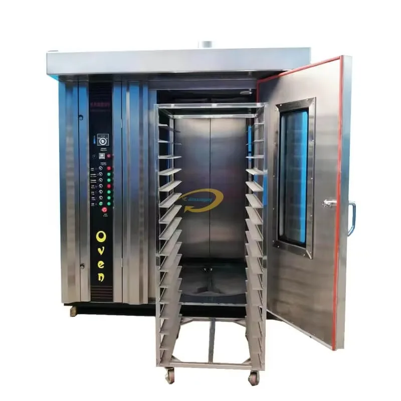 【Best-selling】Commercial 16/32/64 Tray Rotary Deck Oven //Electric Baking Equipment For Bread Pizza Cake-Used For Restaura
