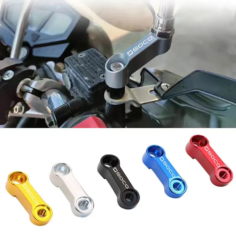 

For Super Soco CPx CUmini CUx TC 50 Wanderer TCMax Motorcycle Mirrors Riser Extension Bracket Accessories
