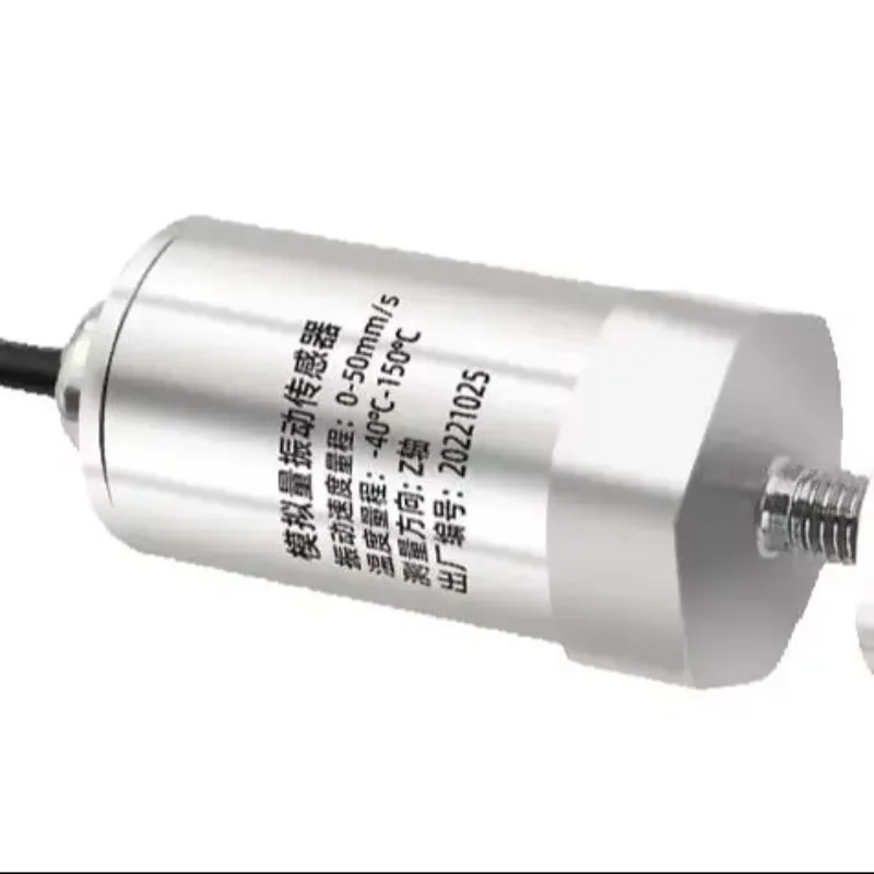 Water Pump 10-1600Hz Industrial Grade IP67 4-20mA RS485 0-5V Single Axis Triaxial Vibration and Temperature Sensor for Motor Fan