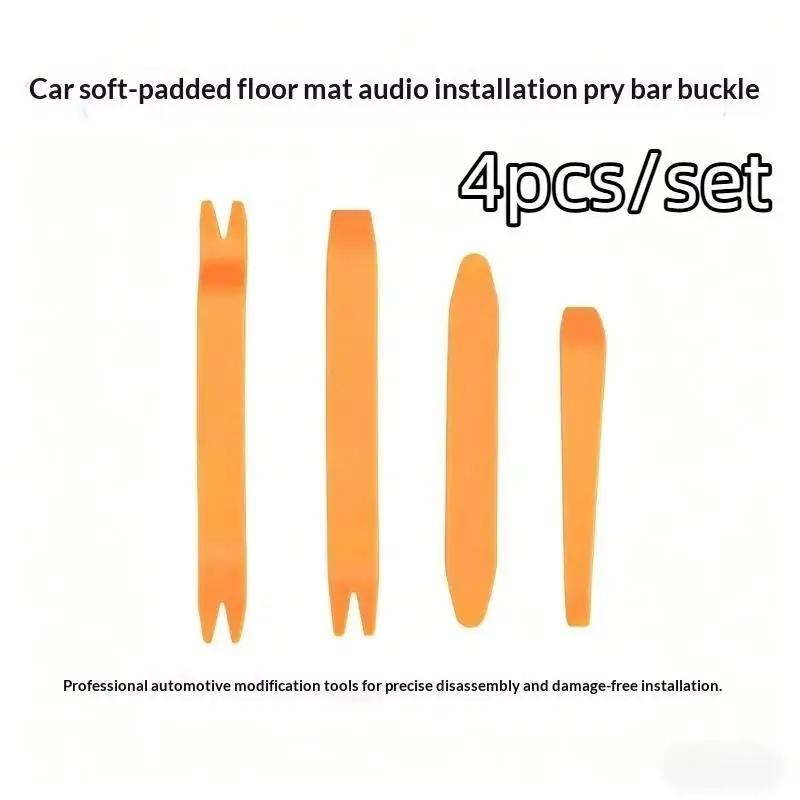 4Pcs Car Panel Disassembly Tool Kit Multipurpose Nail Puller for Auto Audio Door Trim Repair Home Garage Work