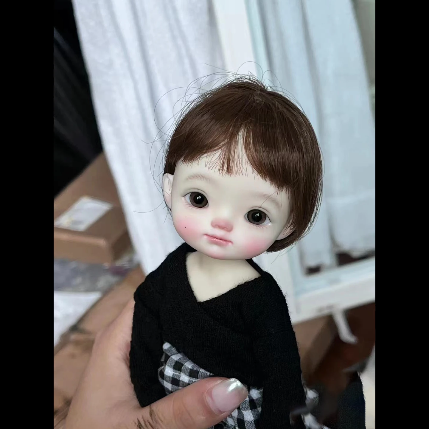 1/6 BJD Doll Resin Material Lovely Smile Girl Doll No Makeup Doll Toys Gifts