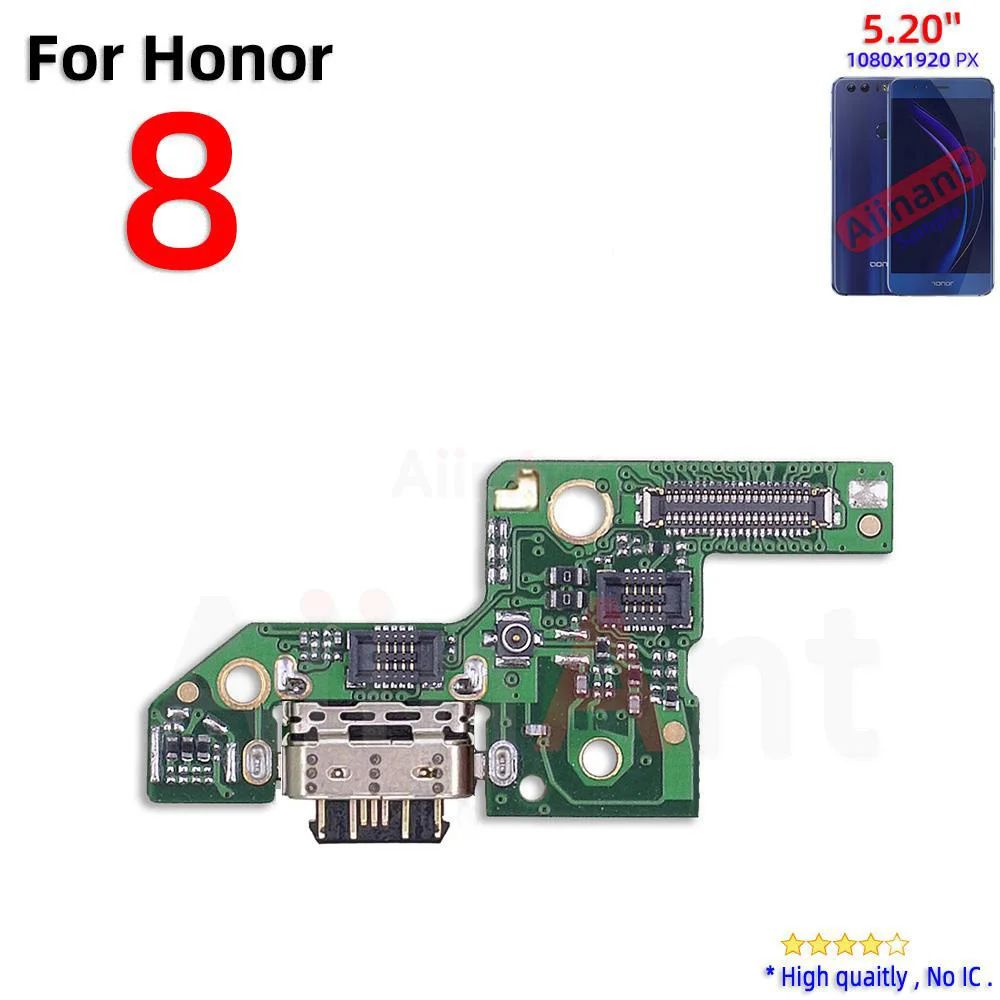 Aiinant USB Charger Dock Connector Port Charging Board Flex Cable For Huawei Honor 8 Lite Pro 8A 8C 8S 8X Max 2019 Phone Parts