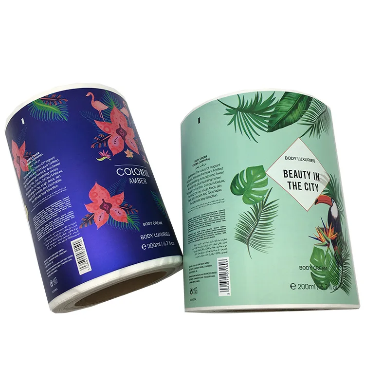 Customized Cosmetic Package Metal Shiny  Stickers Printed Waterproof Matte Silver Foil Adhesive Labels