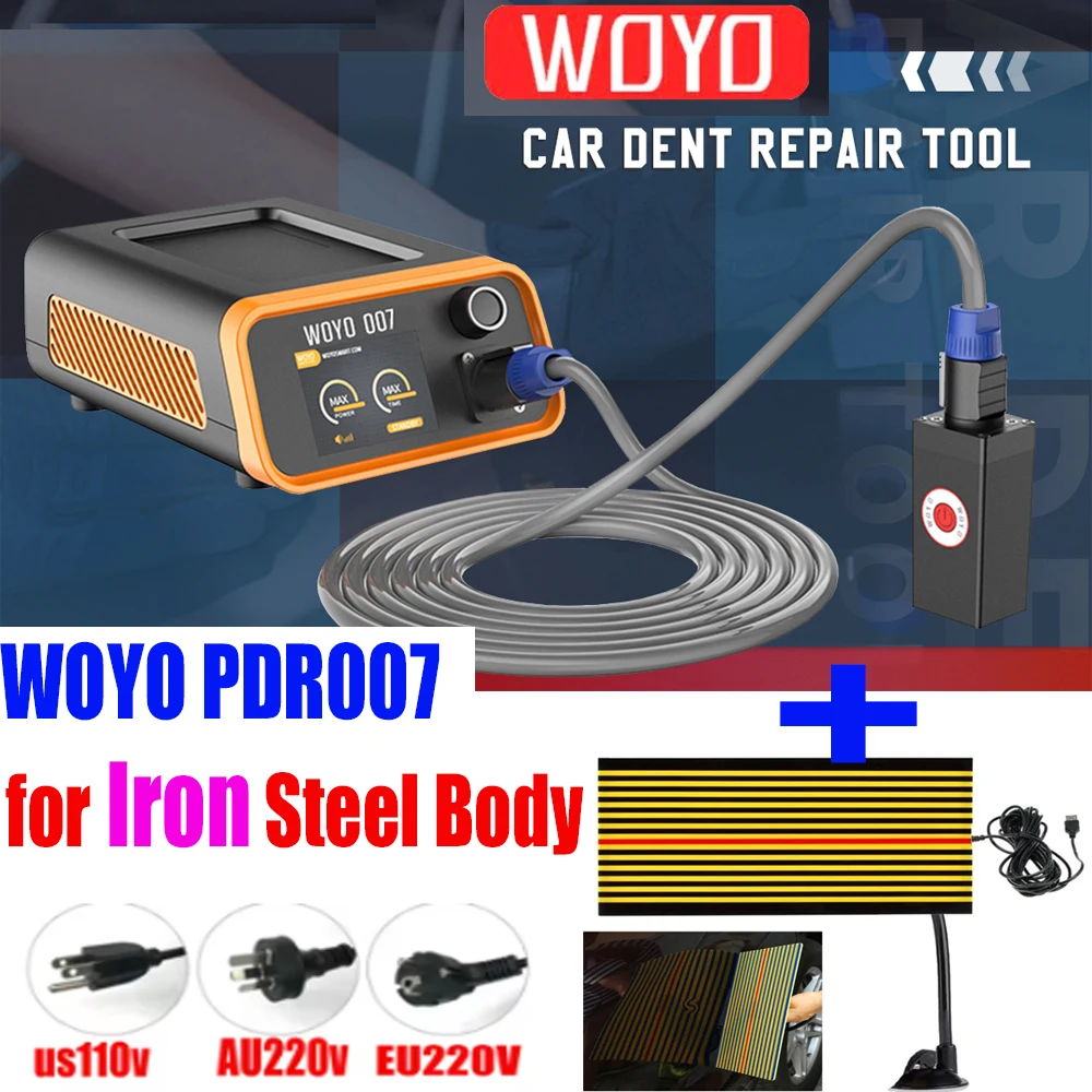 إصلاح دنت الطلاء خالية من الضرر PDR 007 WOYO PDR007 أداة الحث الكهرومغناطيسي متر آلة إصلاح الصفائح المعدنية