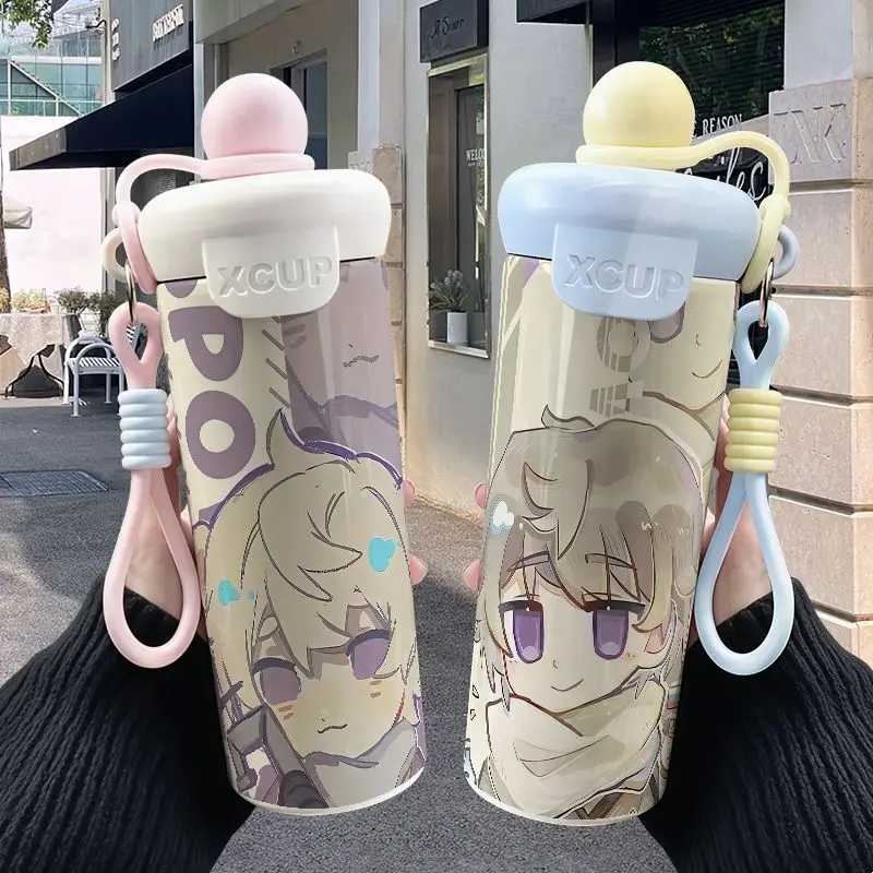 Hetalia Anime Peripheral Stainless Steel Thermos Cup Large Capacity Portable Car Office Tea Drinking Mug for Men Women Daily Use
