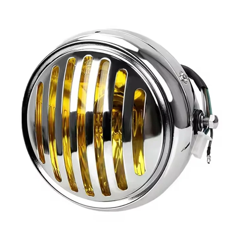 

Highly Recommended For Honda Gn125/Cg125 Modified Retro Universal Motorcycle 12V Black Shell Front Retro Round Hea
