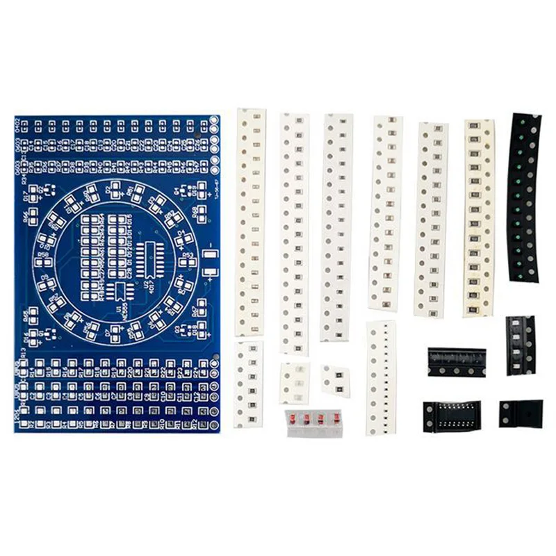 

1Pcs SMD component welding practice board Flow lamp kit Skill training Training kit Welding competition