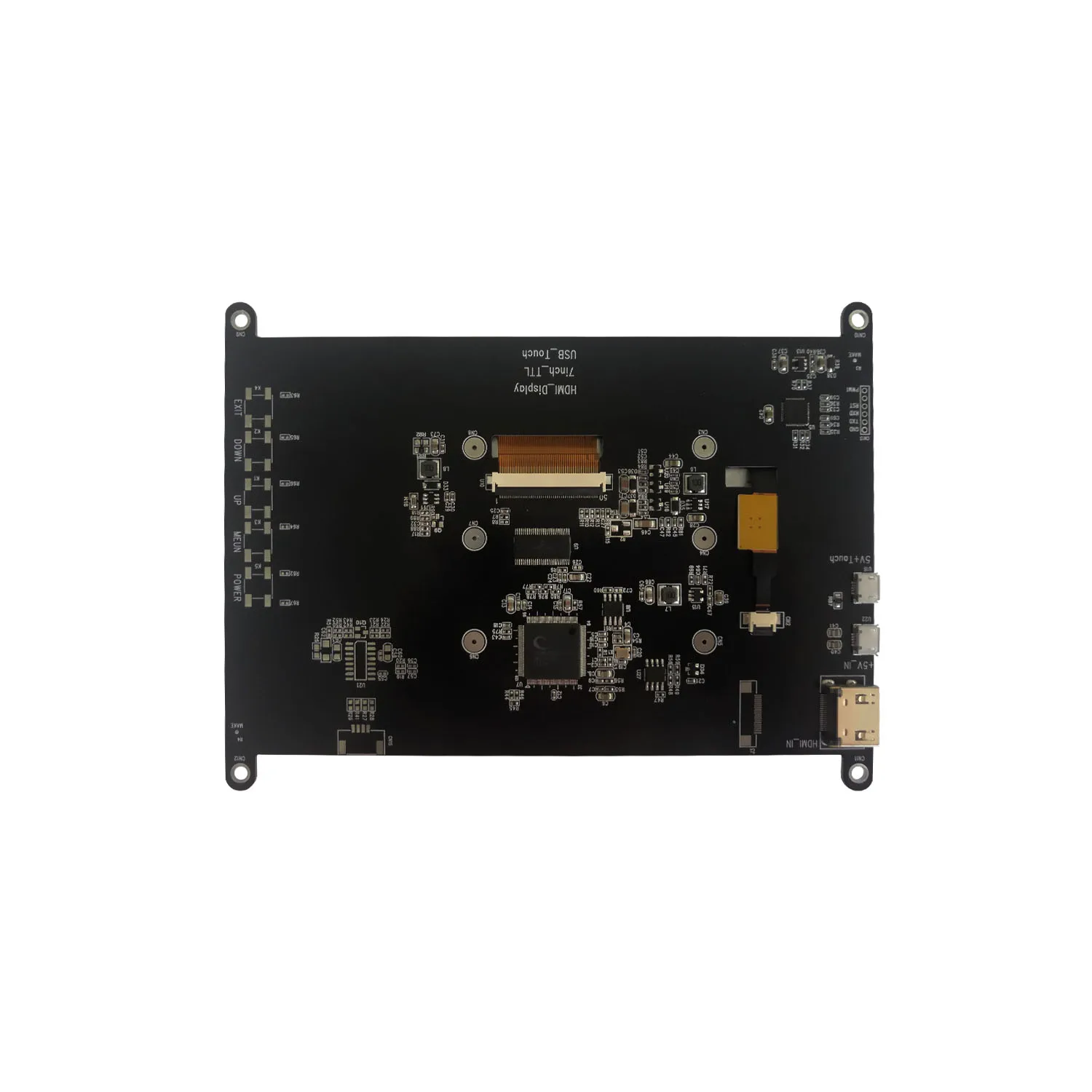 7-дюймовый TFT ЖК-дисплей 1024x600 IPS сенсорная панель экран модуля с платой драйвера HDMI источник сигнала поддержка Windows Raspberry Pi