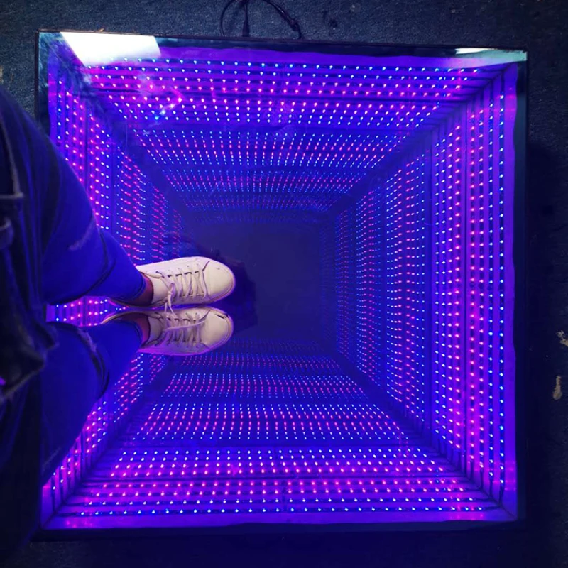 China cheap Price 500x500mm  Deep Tunnel 3D led dance floor for nightclub Disco