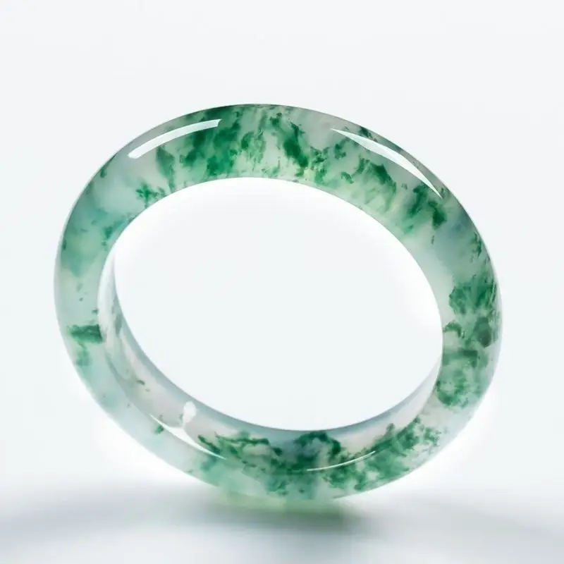 

Ледяные семена плавающий цветок jadeite браслет Yu stone