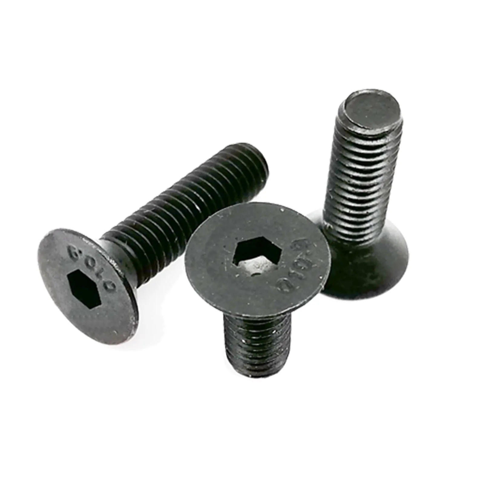 2100pcs/box Hexagon Hex Socket Flat Countersunk Head Screw Bolt Nut Washer Key Mix M1.6 M2M2.5 M3 Set Kit Black Grade 10.9 Steel