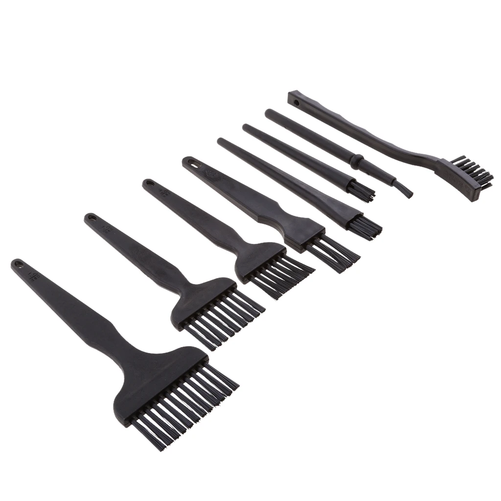 8Pcs ESD Anti Static Brush Set Cleaning Tool for Cellphone Repair