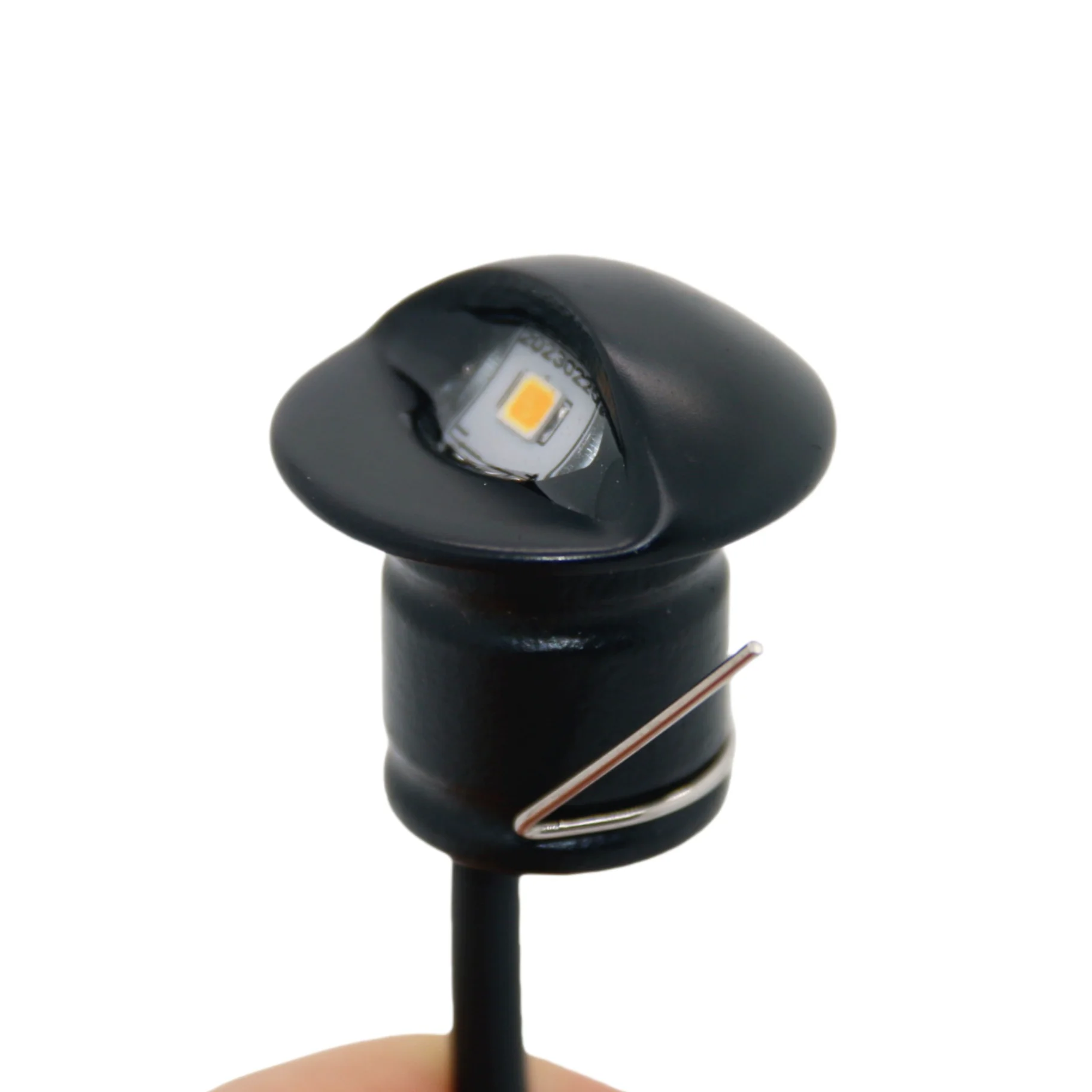 Luz LED SS316 para escalera, carcasa de Color negro terminado, 1W, blanco, verde, RGB, IP68, 8-30V, exterior, interior, pasillo, pared, escalera