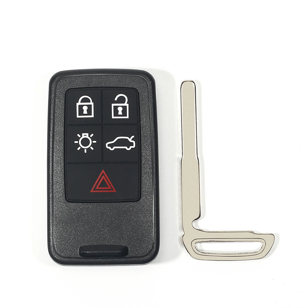 KEYYOU Remote Car Key for Volvo XC60 S60 S60L V40 V60 S80 XC70 KYDZ 5 Buttons 433Mhz FSK ID46/7953 Chip FCCID:KR55WK49264