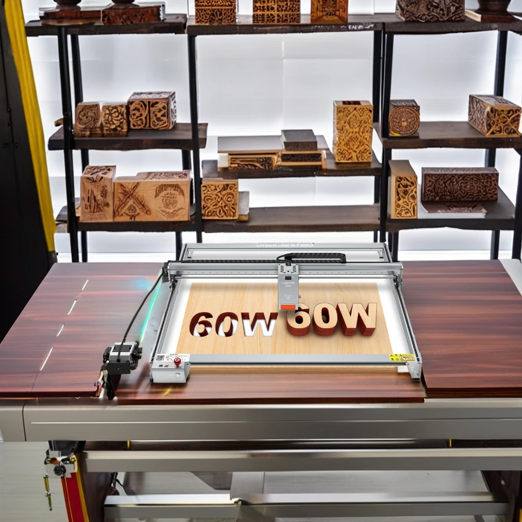 

K1 MAX DIY KIT Desktop Diode 60W High Power CNC Cutting las er Engraver 8060 with Air Pump for Wood Acrylic Leather