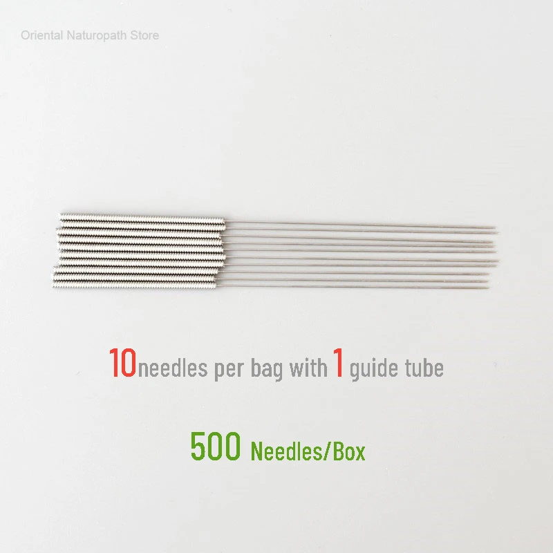 0.16-0.4mm Huanqiu Sterile Acupuncture Needle Beauty Physiotherapy High Quality Brand Acupuncture tool with Tube 500pcs/box