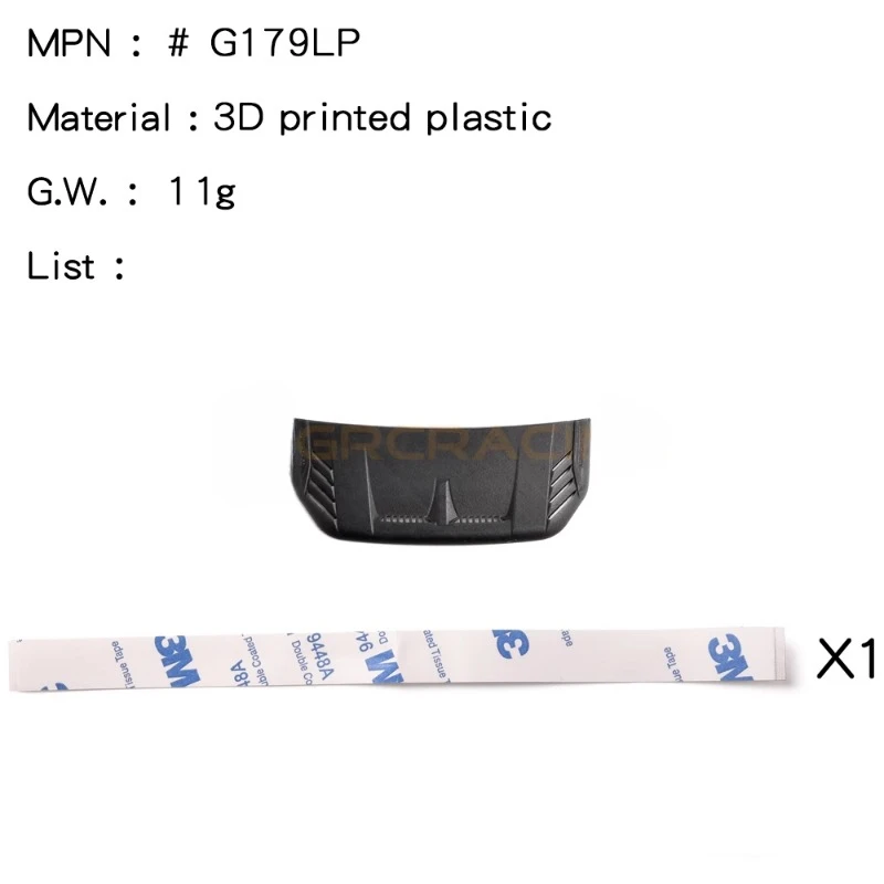 Plastikowa osłona łodzi z nadrukiem 3D Modyfikacja skorupy samochodu dla 1/18 RC Crawler Car Traxxas TRX4M Ford Fierce Horse Upgrade Parts