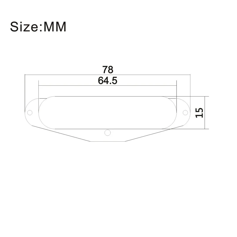 Alnico V Vintage TL Sealed Single Core Neck Pickup Alnico 5 Magnet Fiber Plate Bobbin Rod Chrome/Gold/Black