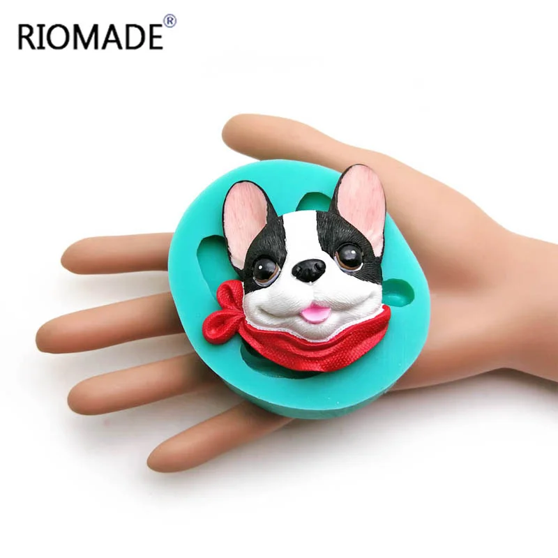 3D-Cartoon-Hund-Silikonform, Fondant-Kuchendekorationswerkzeug, Schokoladen-Cupcake-Dessert-Backform, Epoxidharz-Gießform, Kerzen-Gips-Ornament – Detail 10