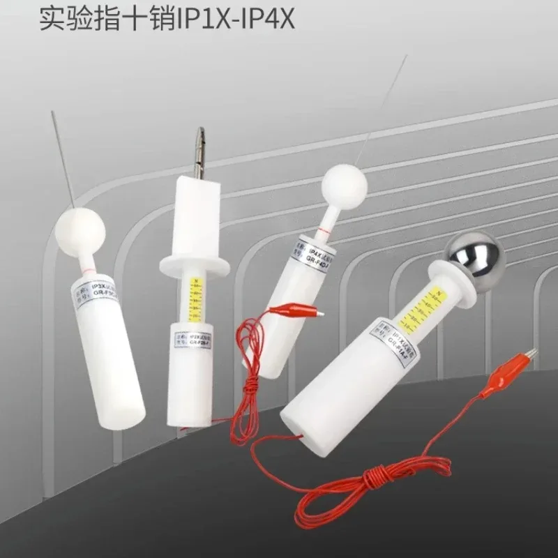 IEC 60529 ip1x ip2x ip3x ip4x con sonda de prueba de empuje ABCD 12mm sonda de dedo de prueba articulada con empuje