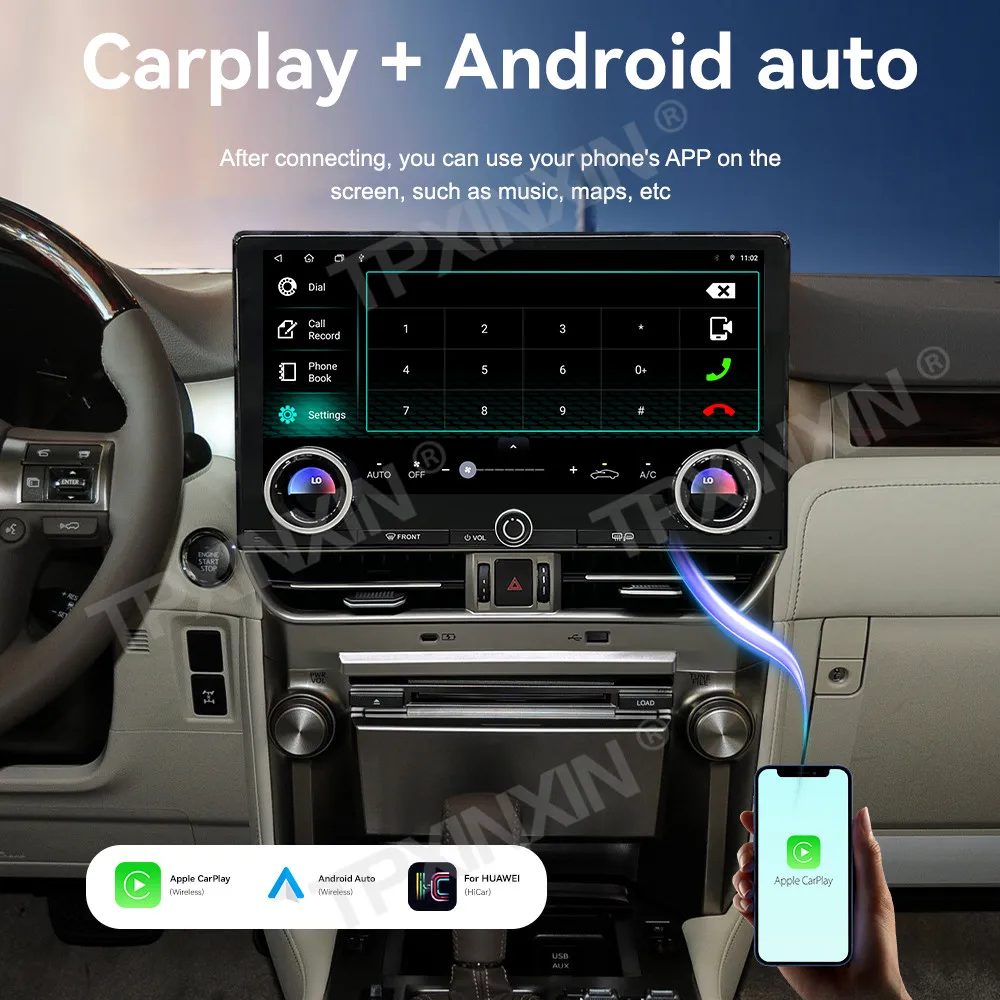 New Design Android AUTO Multimedia For Lexus GX460 2008~2023 Upgrade 2024 GPS Car Radio Carplay Mirror Link Super HD Screen Unit