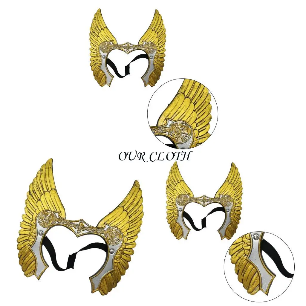 Valkyrja Headband Hair Accessories Norses Warriour Angel of Death Headband Gifts Y1AC
