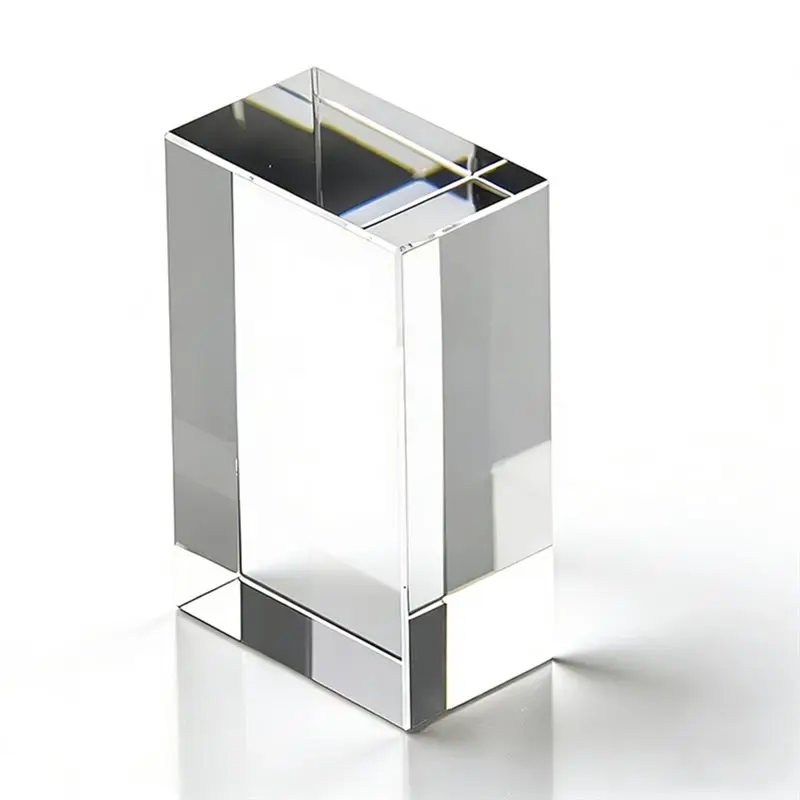 AT05-10X7x3cm Blank Crystal Block Cube For 3D Laser Engraving Rectangular Columnar Crystal 3D Laser Engraving