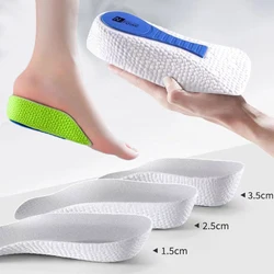 Plantillas aumento altura para zapatos hombres mujeres plantillas ortopédicas soporte arco deportivo levantamiento de talón almohadilla para zapatos más alto plantillas memory foam