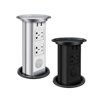 Customised Power Outlet Pop-up Socket Desktop Socket Kitchen Smart Plug Wifi with USB and Wireless Charging Desktop Power Socket