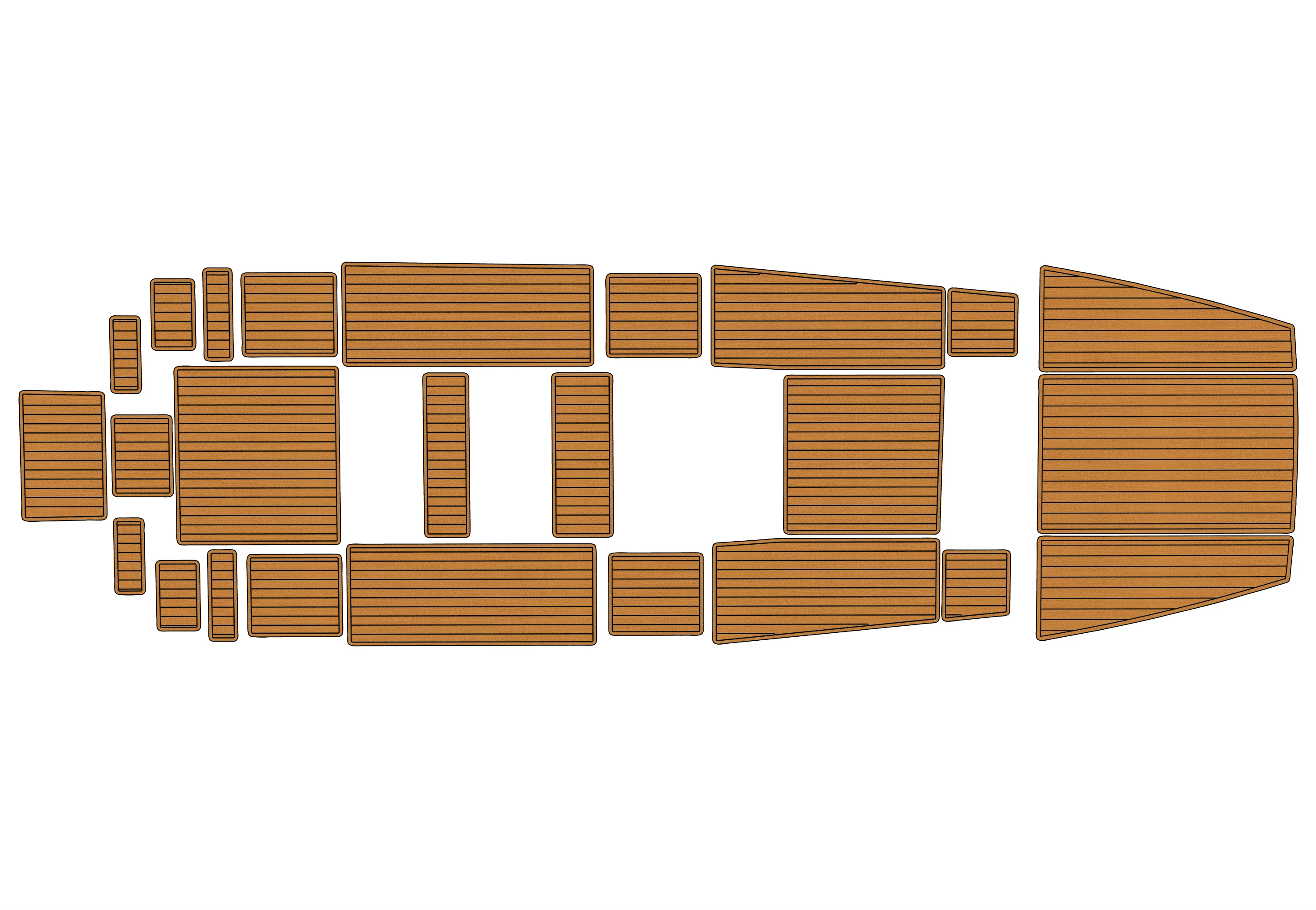 

2018 Aquila A28MC Outboard 1/4" 6mm EVA foam Non-Slip PVC Teak Decking marine Mat seadek aqua carpet Marine Floor